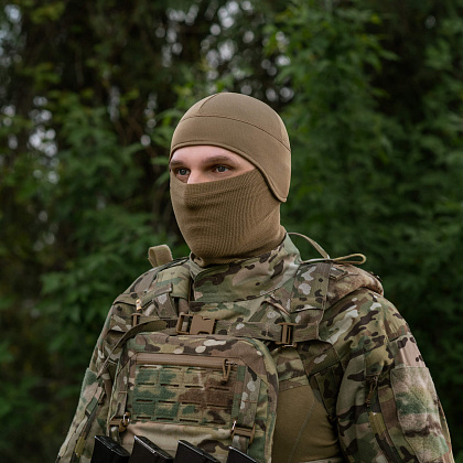 M-Tac шапка-підшоломник Gen.II мікрофліс ріп-стоп Tan– Мілітарист - зображення 6
