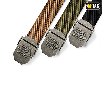 M-Tac ремінь з Тризубом Olive– Мілітарист - зображення 4