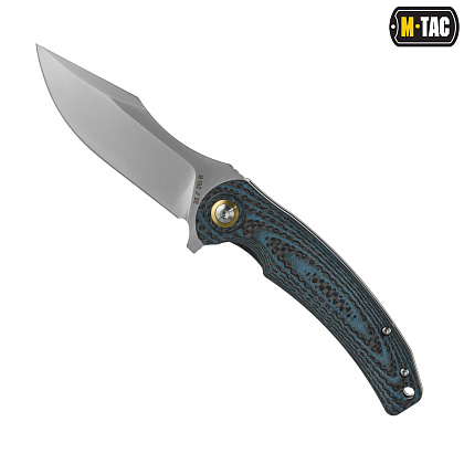 M-Tac ніж складний Type 15 Carbon/Blue– Мілітарист - зображення 2