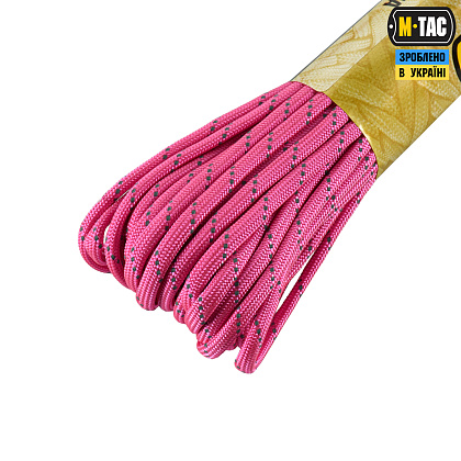 M-Tac паракорд 550 type III 15m Neon Pink Reflective– Мілітарист - зображення 3