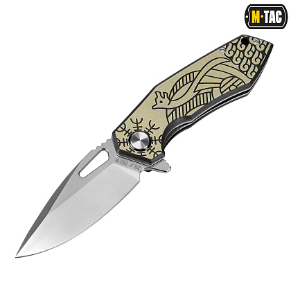 M-Tac ніж складний Type 12 Scandinavian Black/Sand– Мілітарист - зображення 1