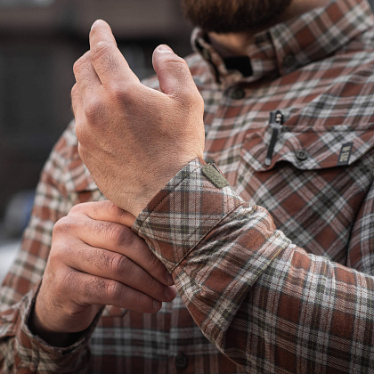 M-Tac сорочка Lumberjack Cotton Shirt Brown/Grey– Мілітарист - зображення 15