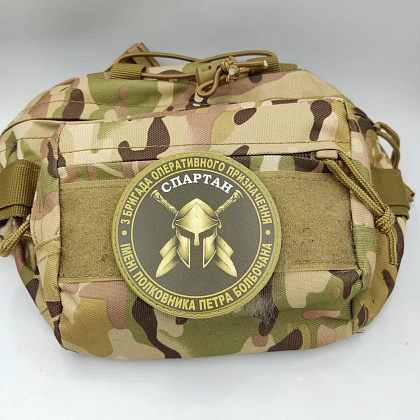 Шеврон ПВХ 3 бригада оперативного призначення Спартан олива– Милитарист - фото 2