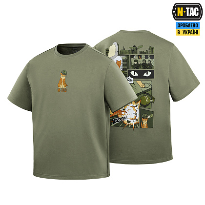 M-Tac футболка Orange Cat Cotton Hard Light Olive– Мілітарист - зображення 1