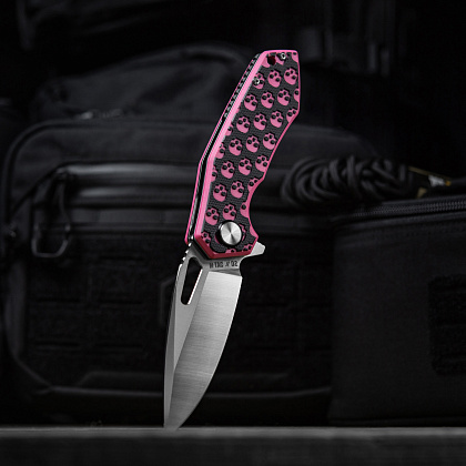 M-Tac ніж складний Type 12 Skull Black/Pink/Steel– Мілітарист - зображення 11