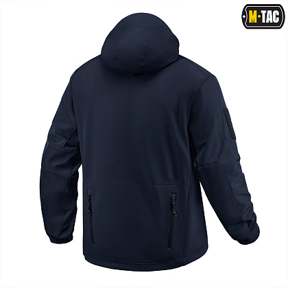 M-Tac куртка Soft Shell с подстежкой Dark Navy Blue– Милитарист - фото 4