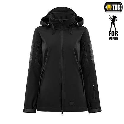M-Tac куртка Soft Shell Lady Black– Мілітарист - зображення 2