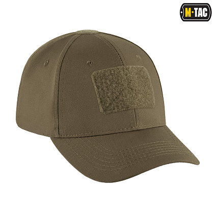 M-Tac бейсболка с липучкой Flex рип-стоп Dark Olive– Милитарист - фото 5