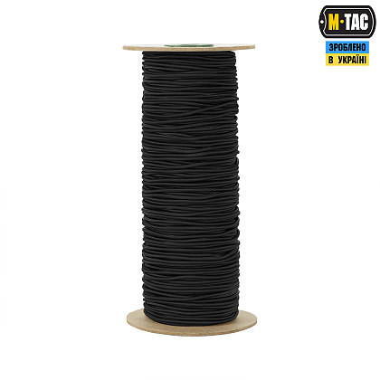 M-Tac паракорд Shock-Cord 3 mm 100m Black– Мілітарист - зображення 3
