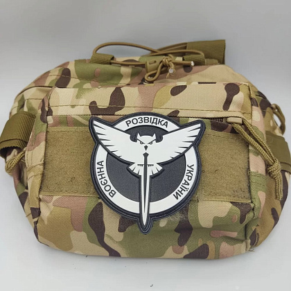 Шеврон ПВХ ЗСУ Воєнна розвідка України сова ГУР– Мілітарист - зображення 2