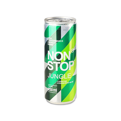 Non Stop Напій енергетичний Jungle Evolution Fresh безалкогольний сильногазований 0,25л– Мілітарист - зображення 1