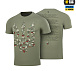 M-Tac футболка Тризуб калина camo Light Olive– Мілітарист - мініатюра 1
