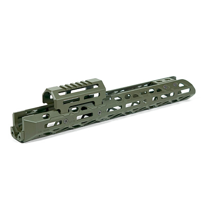 Крук цевье для АК длинное с креплением M-Lok и коротким мостом OD Green (1U004A)– Милитарист - фото 1