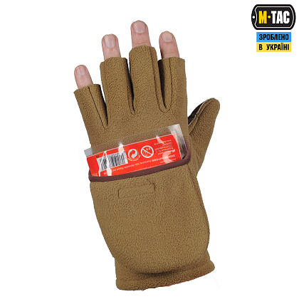 M-Tac рукавички безпалі з клапаном Windblock 295 Tan– Мілітарист - зображення 4