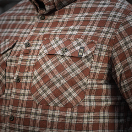 M-Tac сорочка Lumberjack Cotton Shirt Brown/Grey– Мілітарист - зображення 18