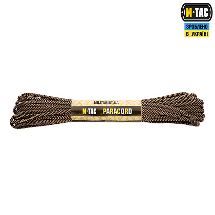 M-Tac паракорд 550 type III 15m Black/Tan Stairs– Мілітарист - зображення 1