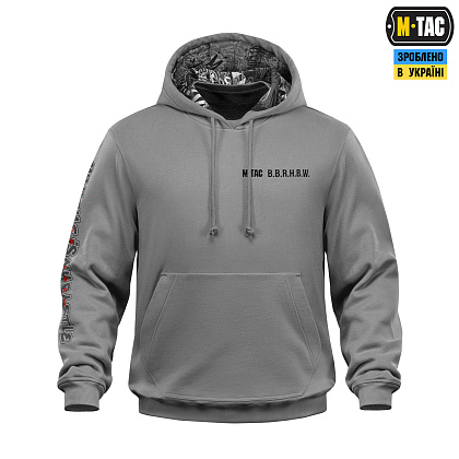 M-Tac кофта Hoodie My Home is my Castle Oversize Hard Light Grey– Мілітарист - зображення 3