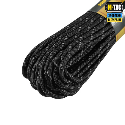 M-Tac паракорд 475 Black Reflective 15м– Мілітарист - зображення 3