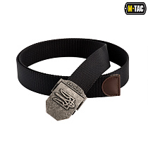 M-Tac ремінь з Тризубом (тип 2) Black– Мілітарист