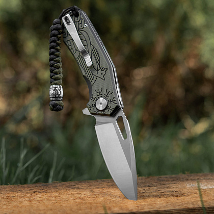 M-Tac ніж складний Type 12 Scandinavian Black/Olive– Мілітарист - зображення 19