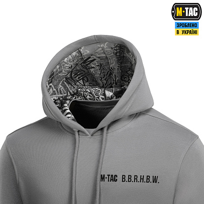 M-Tac кофта Hoodie My Home is my Castle Oversize Hard Light Grey– Мілітарист - зображення 6
