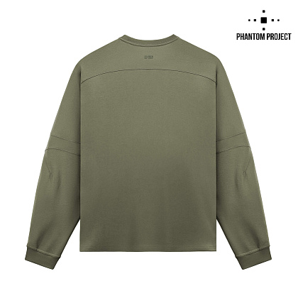 Phantom Project/M-Tac футболка Long Zipper combo Cotton Nylon Light Olive– Мілітарист - зображення 2