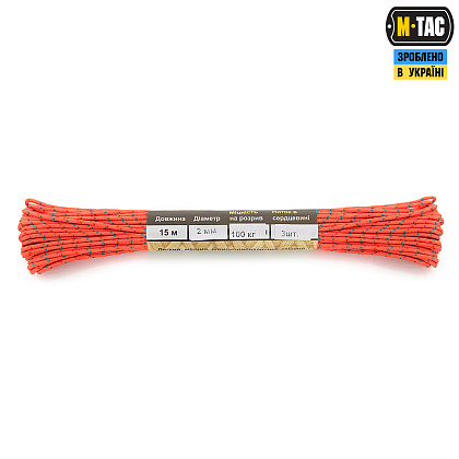 M-Tac паракорд Minicord Reflective Safety Orange 15м– Милитарист - фото 2