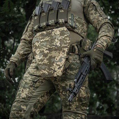 M-Tac фартук противоосколочный с баллистическим пакетом 1 класс (BRONYX) Laser Cut XL MM14– Милитарист - фото 13