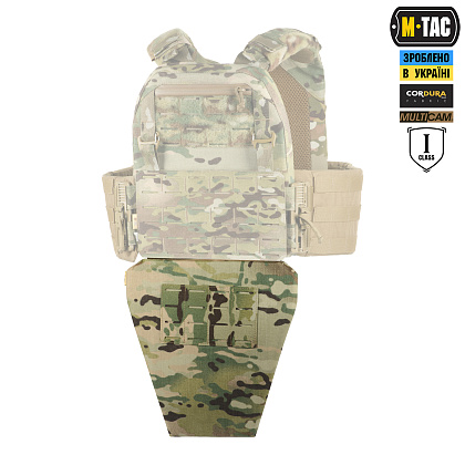 M-Tac фартух протиуламковий з балістичним пакетом 1 клас (BRONYX) Laser Cut Multicam– Мілітарист - зображення 3