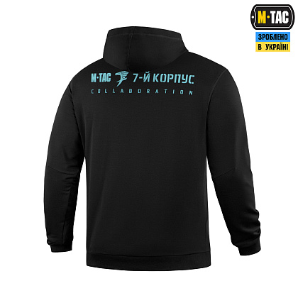 M-Tac кофта Hoodie 7-й корпус ДШВ Black– Мілітарист - зображення 4