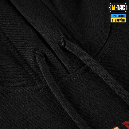 M-Tac кофта Hoodie Cotton Hard Вивозь Життя Black– Мілітарист - зображення 12