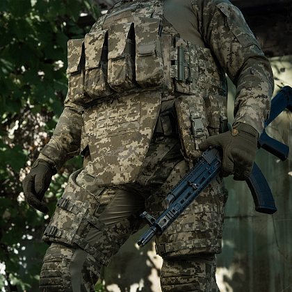 M-Tac фартук противоосколочный с баллистическим пакетом 1 класс (BRONYX) Laser Cut MM14– Милитарист - фото 16
