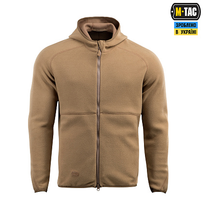 M-Tac кофта Lite Microfleece Hoodie Coyote– Мілітарист - зображення 2