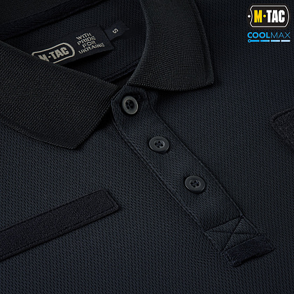 M-Tac поло Elite Tactical Coolmax Dark Navy Blue– Мілітарист - зображення 5