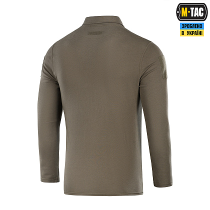 M-Tac поло тактическое длинный рукав 65/35 Dark Olive– Милитарист - фото 4