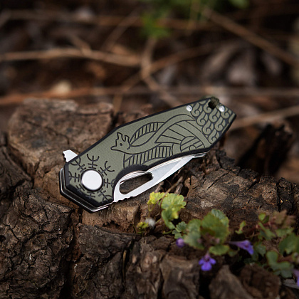 M-Tac ніж складний Type 12 Scandinavian Stonewash Black/Olive– Мілітарист - зображення 28