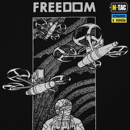 M-Tac футболка Birs of freedom Cotton Hard Black– Мілітарист - зображення 6