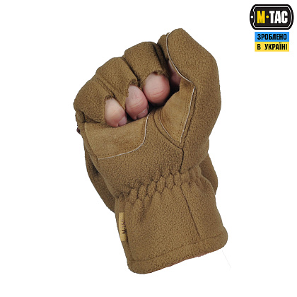 M-Tac рукавички безпалі з клапаном Windblock 295 Tan– Мілітарист - зображення 3