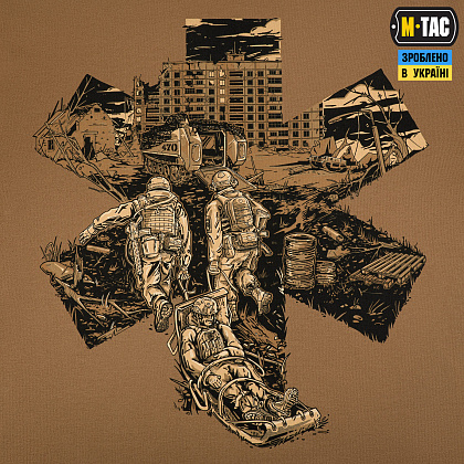 M-Tac футболка бойового медика 3 ОШБр Coyote Brown– Мілітарист - зображення 6