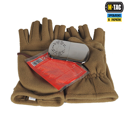 M-Tac рукавички безпалі з клапаном Windblock 295 Tan– Мілітарист - зображення 11