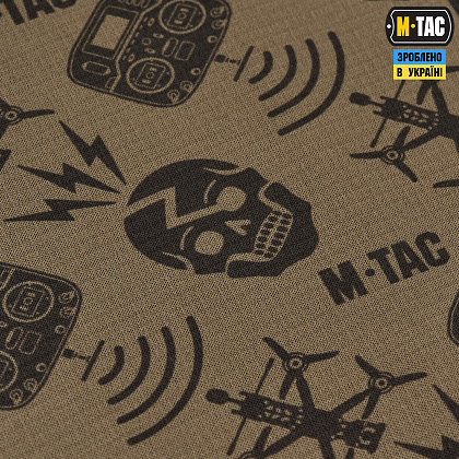 M-Tac шарф-труба мікрофліс Drone Pattern Tan– Мілітарист - зображення 4