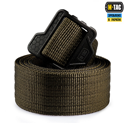 M-Tac ремінь Double Duty Tactical Belt Hex Olive/Black– Мілітарист - зображення 4
