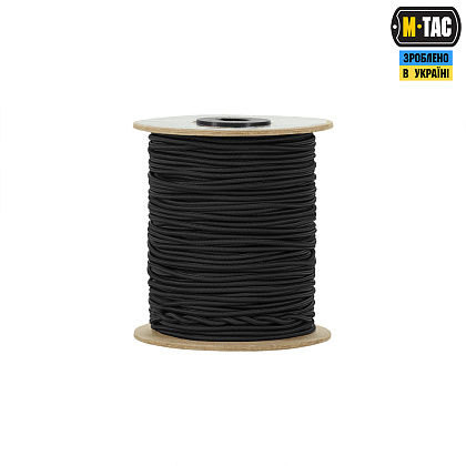 M-Tac паракорд Shock-Cord 3 mm 60m Black– Мілітарист - зображення 3