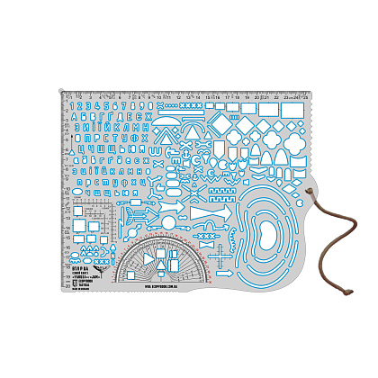 Ecopybook Tactical лінійка ВТЛ розвідника (blue)– Мілітарист - зображення 1