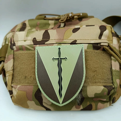 Нарукавний знак ЗСУ 210 ОШП (щит) польовий ПВХ– Мілітарист - зображення 5