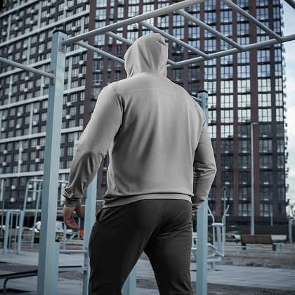M-Tac кофта Hoodie Born by Revolution Light Grey– Мілітарист - зображення 15