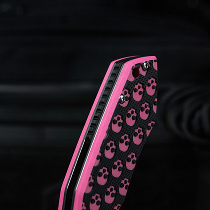 M-Tac ніж складний Type 12 Skull Black/Pink/Steel– Мілітарист - зображення 12
