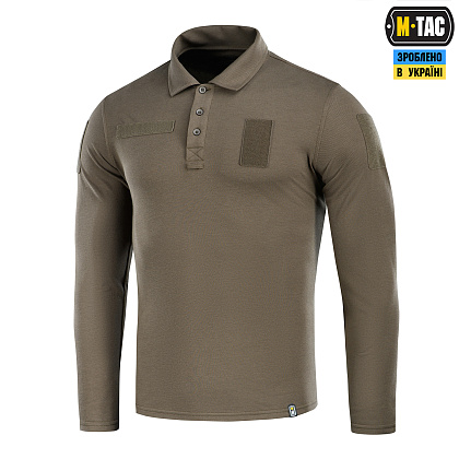 M-Tac поло тактическое длинный рукав 65/35 Dark Olive– Милитарист - фото 1