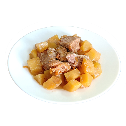 Макро Картопля тушкована зі свининою та овочами (реторт-пакет) 350г– Мілітарист - зображення 2
