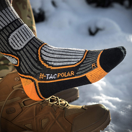 M-Tac шкарпетки Polar Merino 40% Black– Мілітарист - зображення 12